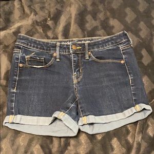 Dark blue jean shorts